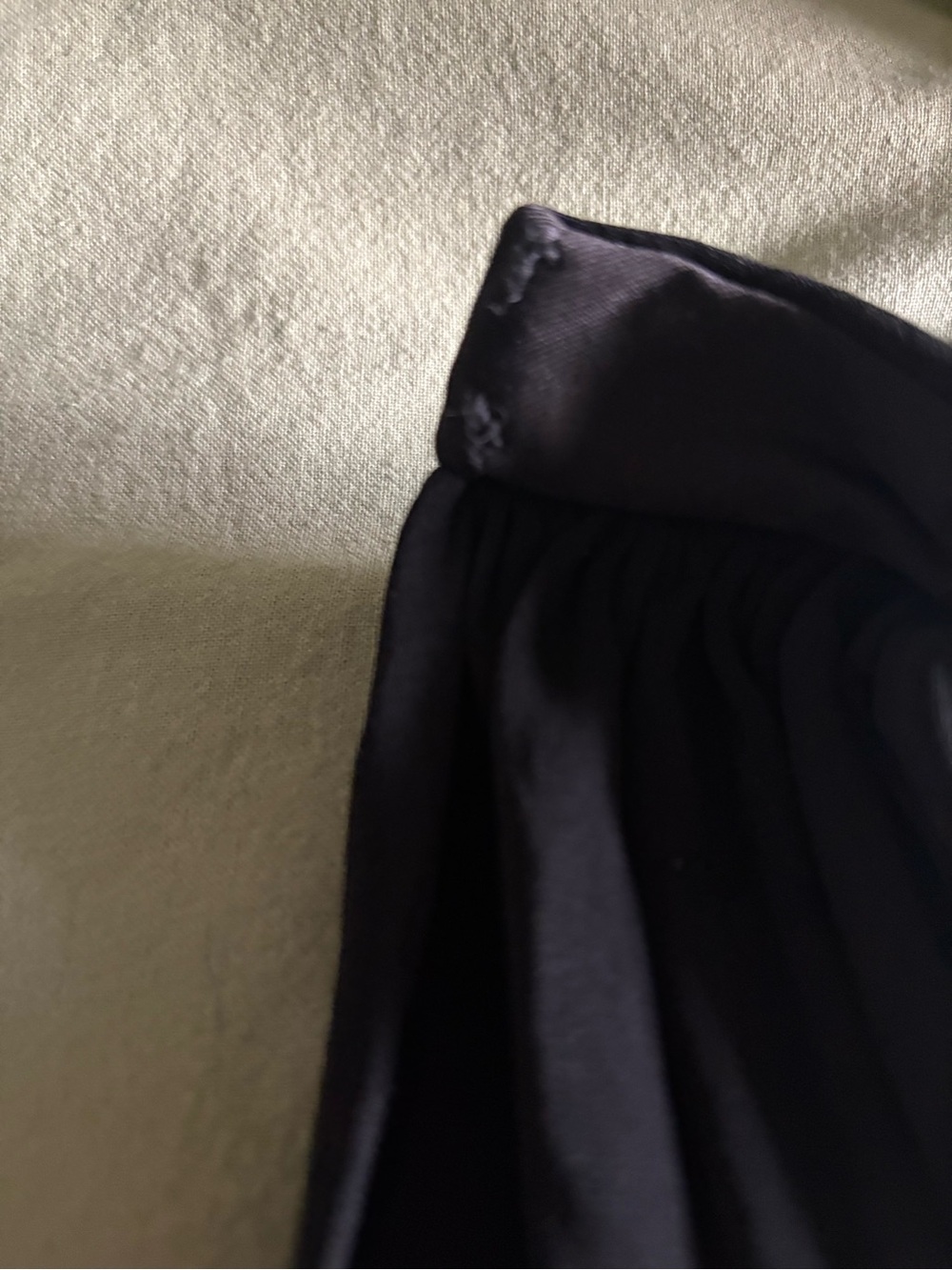 BCBGMaxAzria Black Plunging V-Neck Ruched Mini Dress - Picture 9 of 11